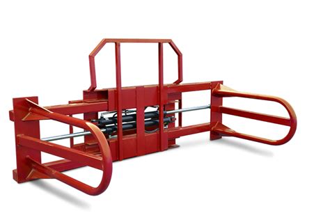 bale squeeze attachment for skid steer|skid steer hay bale attachment.